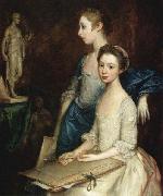 Thomas Gainsborough The Artist Daughters, Molly and Peggy china oil painting artist